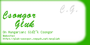 csongor gluk business card